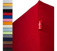 r-up Passt lenzuolo con angoli 180x200-200x220 fino a 35 cm di altezza tanti colori 100% cotone 130g/m² (rosso rubino)