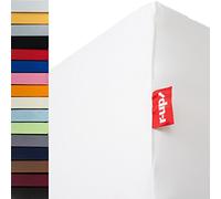 r-up Passt lenzuolo con angoli confezione doppia 140x200-160x200 fino a 35 cm di altezza tanti colori 100% cotone 130g/m² (bianco)