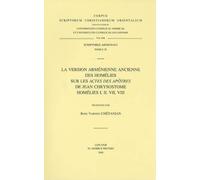 R.V. Chétanian La version arménienne ancienne des homélies sur les « (Tascabile)