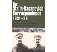R. W. Davies The Stalin-Kaganovich Correspondence, 1931-36 (Copertina rigida)