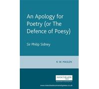 R.W. Maslen An Apology for Poetry (or the Defence of Poesy) (Tascabile)