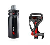R1 Raceone KIT Borraccia da Bici HYMA con COVER da 600 CC, Porta Borraccia KELA, Realizzati in Italia