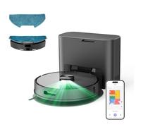 R10 Robot Aspirapolvere Lavapavimenti con Mappatura, Lava e Aspira Pavimenti, 4L Svuotamento Automatico Polvere, Doppia Navigazione LiDAR +IMU, Zone No-Go e Muri Virtuali, Controllo APP&Alexa&Google