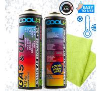R12/R134a Kit refrigerante 2in1 + 5in1 per A/C Cool5 sostituzione R12/R134a + Mi