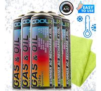 R12/R134a Kit refrigerante 5x 2 in 1 per A/C Cool5 sostituzione R12/R134a + Micr