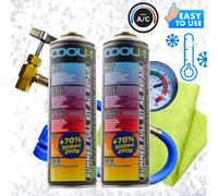 R12/R134a Kit refrigerante A/C 2x 5 in 1 + linea A/C Cool5 di ricambio R12/R134a
