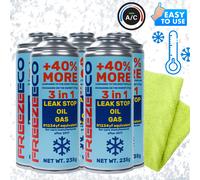 R1234yf FreezeEco 5x R1234yf 3-in-1 refrigerante di ricambio per aria condiziona