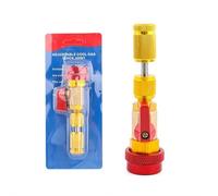 R134A R12 Valvola Nucleo Installatore Rapido Rimoz Kit di rimozione rapida del nucleo della valvola R134A R12, kit di strumenti for la rimozione del nucleo della valvola ad alta(Red)
