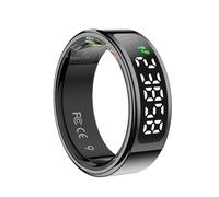R15 Smart Ring Anello Smart Anello Intelligente con display,Anello Smart Fitness Tracker,Impermeabilità 5 ATM ricarica wireless iOS e Android Activity Tracker,Frequenza Cardiaca,SpO2,Sonno (XL 21.6mm)