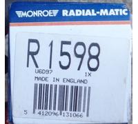 R1598 MONROE RADIAL-MATIC Ammortizzatore PER OPEL Kadett D E ASCONA ASTRA