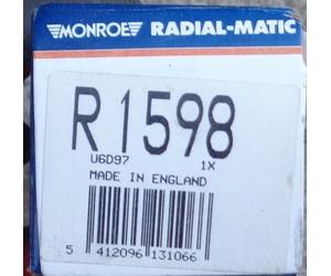 R1598 MONROE RADIAL-MATIC Ammortizzatore PER OPEL Kadett D E ASCONA ASTRA