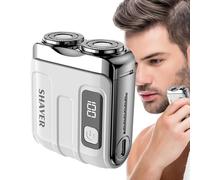 R18 Mini Elektrorasierer - Glatte Rasur Dank Anpassbarer Konturen | USB-wiederaufladbarer Männerrasierer Für Nass- Trockenrasur | Für Zuhause, Reisen, Auto Büro, Kompaktes Design Mit Reinigungsbürst