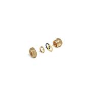 R180F Raccordo diritto filettato femmina per tubi in rame 1/2 x 14 Ottone