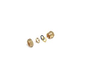 R180F Raccordo diritto filettato femmina per tubi in rame 1/2 x 16 Ottone