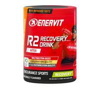 Enervit, R2 Recovery Drink, Gusto Arancia, Per Favorire il Recupero Dopo Allenamenti Intensi, Formula innovativa, con Tiamina e Vitamina B6, Barattolo da 400 Grammi
