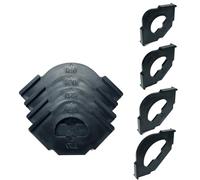 R20-R40 - Localizzatore rapido per lavorazione del legno, 4 pezzi, per modelli ad angolo e raggio R, angoli arrotondati di precisione, maschere di posizionamento per fresatrice