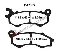 R2360300-PASTIGLIE SFAC HONDA PCX 125 - PEUGEOT 125