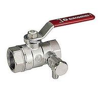 R250DS Valvola attacchi F-F e rubinetto scarico R250SX003 1/2"-1/4" GIACOMINI