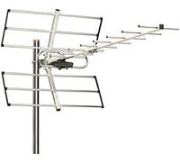 r2digital Antenna TV Esterna 38dbi DVB-T2, Amplificata 38dbi per Aree deboli, Adatta per Canali DVB-T2, HDTV LTE, Digitale Terrestre (237B)