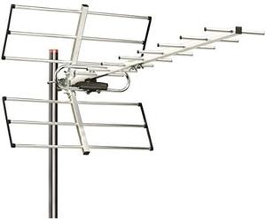 r2digital Antenna TV Esterna 38dbi DVB-T2, Amplificata 38dbi per Aree deboli, Adatta per Canali DVB-T2, HDTV LTE, Digitale Terrestre (237B)