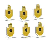 r2digital KIT di 6 bersagli in metallo da appoggio, bersaglio per TIRO a SEGNO per ARIA COMPRESSA e SOFTAIR. Figura reattiva Guerriero in Metallo