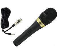 r2digital Microfono Dinamico per Karaoke AT-260, Microfono Professionale kit in metallo con spina universale 6.3 mm, Microfono alta qualità tubo metallico (AT-260)