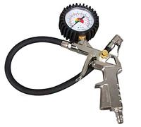 r2digital Pistola Aria Per Compressore Con Manometro Psi Bar Gonfia Ruote Completa Di Raccordo In Gomma Con Attacco Per Pneumatici