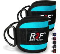 R2F Cavigliere Cavi Palestra 7MM Neoprene 2 Pezzi Cinghie Cavigliere per Kick Back cingie da Fitness Allenamento dei Glutei e delle Gambe Workout