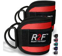 R2F Cavigliere Cavi Palestra 7MM Neoprene 2 Pezzi Cinghie Cavigliere per Kick Back cingie da fitness Allenamento dei Glutei e delle Gambe Workout