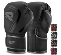 R2F Guantoni da boxe, Pro Training Sparring, Pelle Vegana, Muay Thai MMA, Kickboxing, Uomini Donne Adulto, Heavy Punch Bag Mitts Focus Pads Workout, Multi-Layered, 10 oz, 12 oz, 14 oz, 16 oz