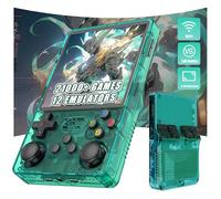 R36 Plus Console di Gioco Portatile Console portatile 21000+ giochi 12 emulatori, 4 pollici IPS OCA schermo Console retro game,Sistema Linux open source,Console per videogiochi retrò (Verde-128G)