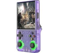 R36 Ultra Console Retro Portatile 2025 - Schermo HD 4", 20.000 Giochi Classici, Joystick 3D LED 7 Colori, Console Retrò Portatile Emulatore Compatibile PS1/PSP/GBA, WiFi e HDMI | Viola 128GB - NUOVA!