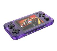 R36h 64 / 128gb portable rétro console de jeu avec 15000 jeux rétro préinstallés, 3,5 pouces écran double joystick 3D, système Linux, cadeau garçon-Purple||64G