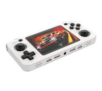 R36H 64 / 128gb portable rétro console de jeu avec 15000 jeux rétro préinstallés, 3,5 pouces écran double joystick 3D, système Linux, cadeau garçon-white||128G