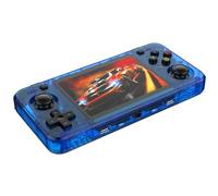 R36h 64 / 128gb portable rétro console de jeu avec 15000 jeux rétro préinstallés, 3,5 pouces écran double joystick 3D, système Linux, cadeau garçon - bleu | 64g