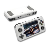 R36H Console portatile per giochi 128G,3.5 pollici IPS schermo retrò portatile per giochi 8H con 2500mAh,Console retrò per giochi integrati con 23+ emulatori e 22000+ classici giochi,bianco