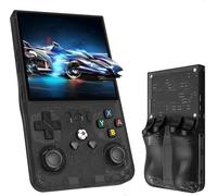 R36MAX Console di gioco portatile retrò, batteria ricaricabile da 4000 mAh, 128 G integrata 20000+ giochi classici, console portatile per videogiochi Linux System 4.0 pollici schermo IPS