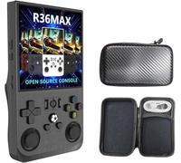 R36Max, console di gioco portatile retrò, console per videogiochi con 64 G integrati, oltre 18000 giochi, ricaricabile da 4000 mAh, supporta oltre 30 simulatori, sistema Linux, schermo IPS da 4,0