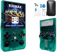 R36Max, console di gioco portatile retrò, console per videogiochi con 64 G integrati, oltre 18000 giochi, ricaricabile da 4000 mAh, supporta oltre 30 simulatori, sistema Linux, schermo IPS da 4,0
