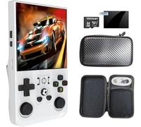 R36Max, console di gioco portatile retrò, console per videogiochi con 64 G integrati, oltre 18000 giochi, ricaricabile da 4000 mAh, supporta oltre 30 simulatori, sistema Linux, schermo IPS da 4,0