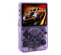 R36S 3.5" IPS Linux Handheld Game Console 64GB Purple