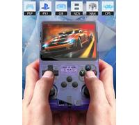 R36S Console per videogiochi portatile retrò Lettore schermo IPS da 3,5 pollici Lettore video tascabile portatile per bambini 64 GB 10000 + giochi Sistema Arkos