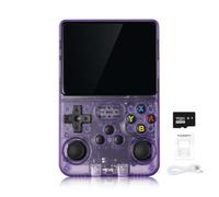 R36S - Console portatile Arcade - 20.000 giochi integrati e 64G, schermo IPS da 3,5 pollici, sistema open source, emulatore classico (viol