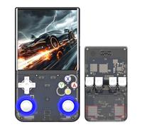 R36Ultra console portatile per videogiochi 128G, console di gioco emulatore retro completo con 20000+ giochi retro 20+ emulatori, sistema Linux open source, supporto 2.4G WIFI (viola trasparente)