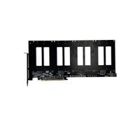 R37D PCIe 5.0 X16 A 4 Porte E1.S/E3.S (SFF-TA-1002) Scheda di Espansione Adattatore per Disco Rigido Gen5 Supporto One Drag Four