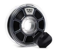 R3D Filamento 3D PLA da 1,75 mm, 0-370 mm/s, stampa ad alta velocità, precisione dimensionale +/- 0,02 mm, bobina di plastica trasparente da 1 kg, filamento per stampa 3D(Nero)
