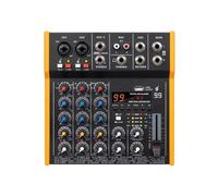 R4/R6 Console DJ Mixer Audio Mixer Multifunzionale A 99 Effetti Ingresso USB, Adatto For Gruppi Musicali, Conferenze E Riunioni(4 Channel Mixer)