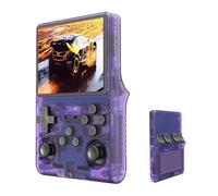 R40S PRO Console Da Gioco Retro, Schermo IPS Da 3,5 Pollici, Giochi Classici Integrati In Linux, Console Da Gioco Portatili A Doppio Joystick, Regalo Di Natale-Purple||64g