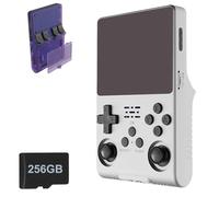 R40S Pro - Console di gioco portatile retrò, mini arcade portatile da 3800 mAh, schermo HD IPS da 3,5", console di gioco retrò, memoria da 256 GB, oltre 30.000 giochi preinstallati