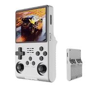R40S Pro Retro Game Console,Portable Handheld Video Game Console ,3.5 inch IPS Screen with 256G Card &30000+ Games,Built in 45 Emulators,3800mAh Battery (bianco-256g)